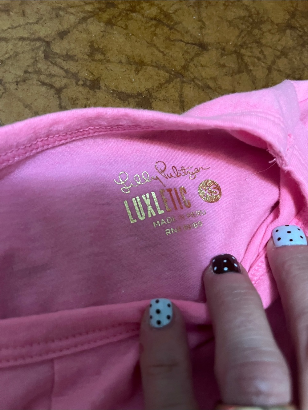 Lilly Pulitzer Pink Long-Sleeve Twist Hem Tee Sz XS - Picture 3 of 5
